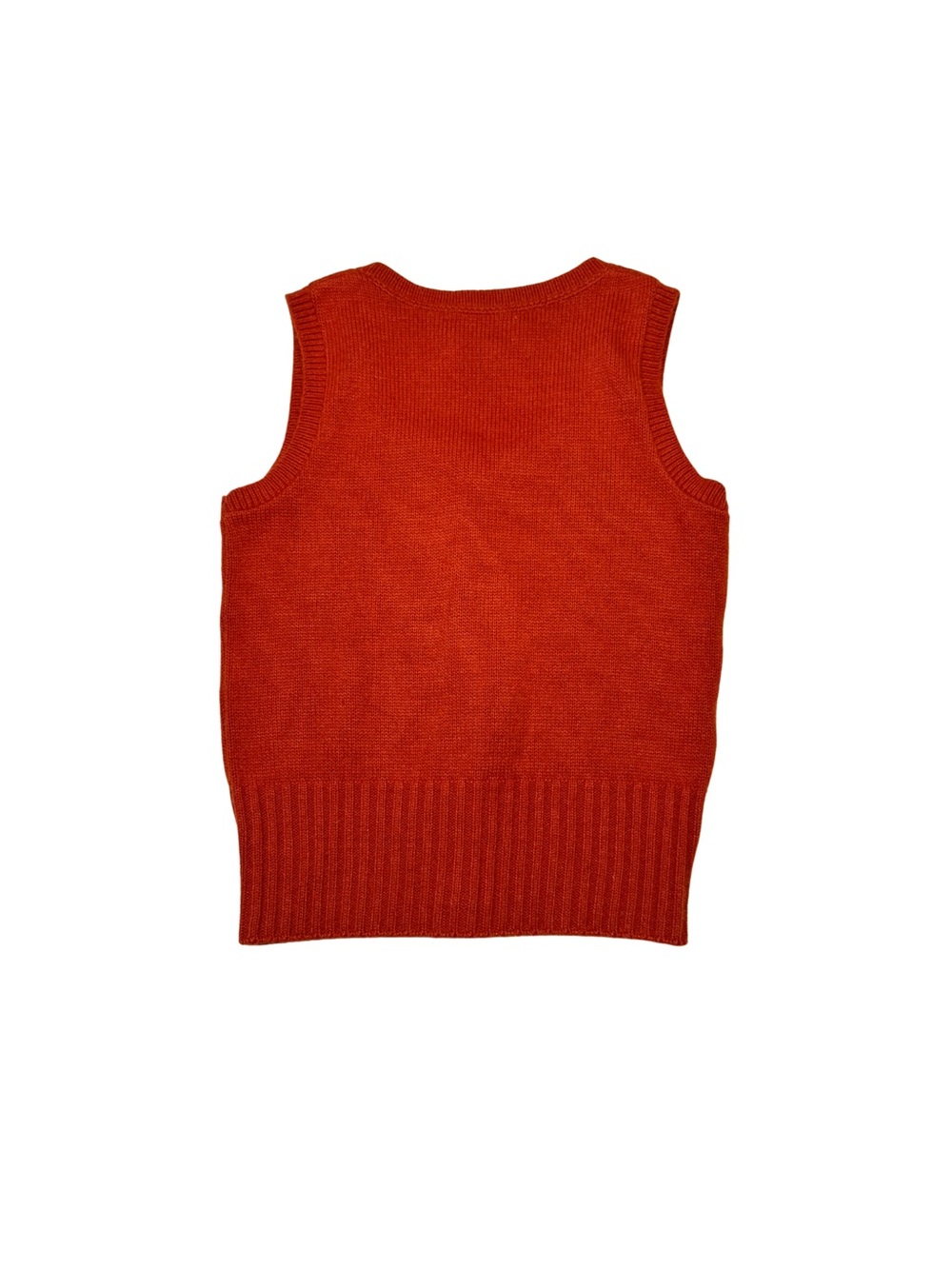 Echo Rust Button-Front Knit Vest - Picture 2 of 3
